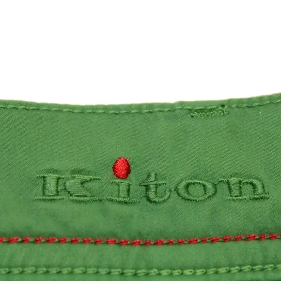 Kiton NWD Chinos/Casual Pants Size 44 US in Solid Green Cotton Blend - Picture 15 of 15